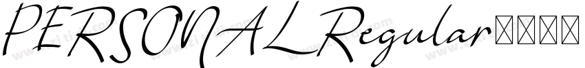 PERSONAL Regular字体转换